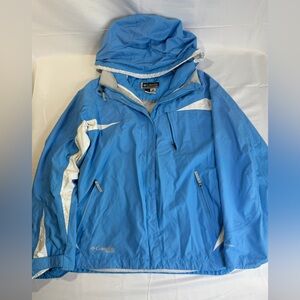 Columbia XCO Storm Dry Interchange Blue and White Jacket- Women's Large